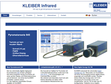 Tablet Screenshot of kleiberinfrared.com
